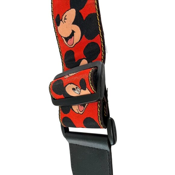 Disney Other - Disney Mickey Mouse Red & Black Adjustable Guitar Strap Expressions 44” Long